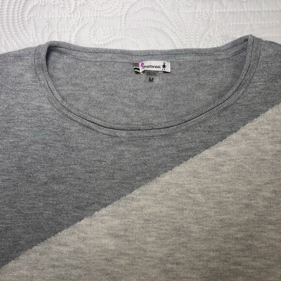 Smartwool Sweater Womens Size M Colorblock Wool Blend Pullover Lightweight Soft - Picture 2 of 14